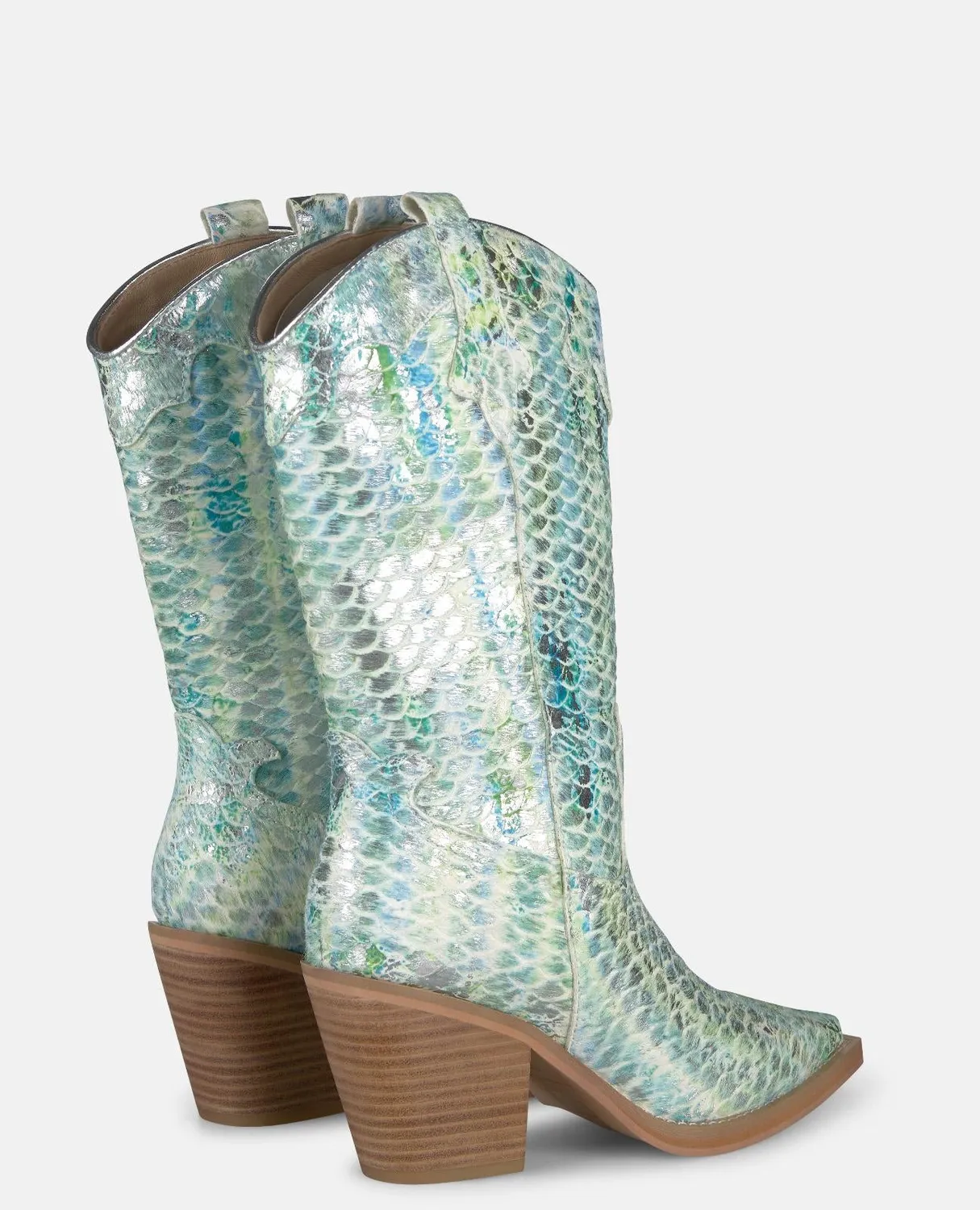 Alma en Pena V260150 bottines camperas turquoise 7cm