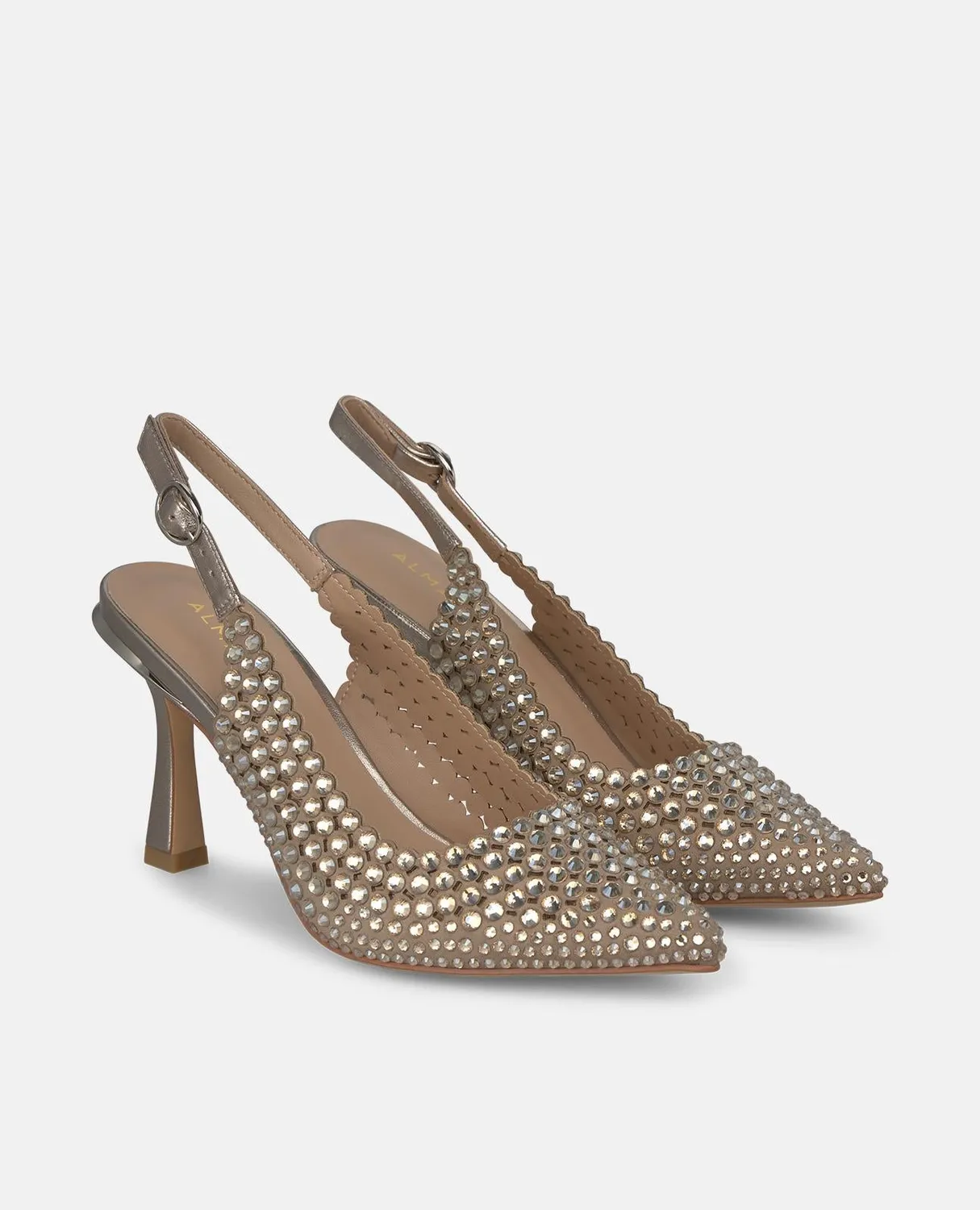 Alma en Pena Diva V261808 escarpins bronze strass 9cm