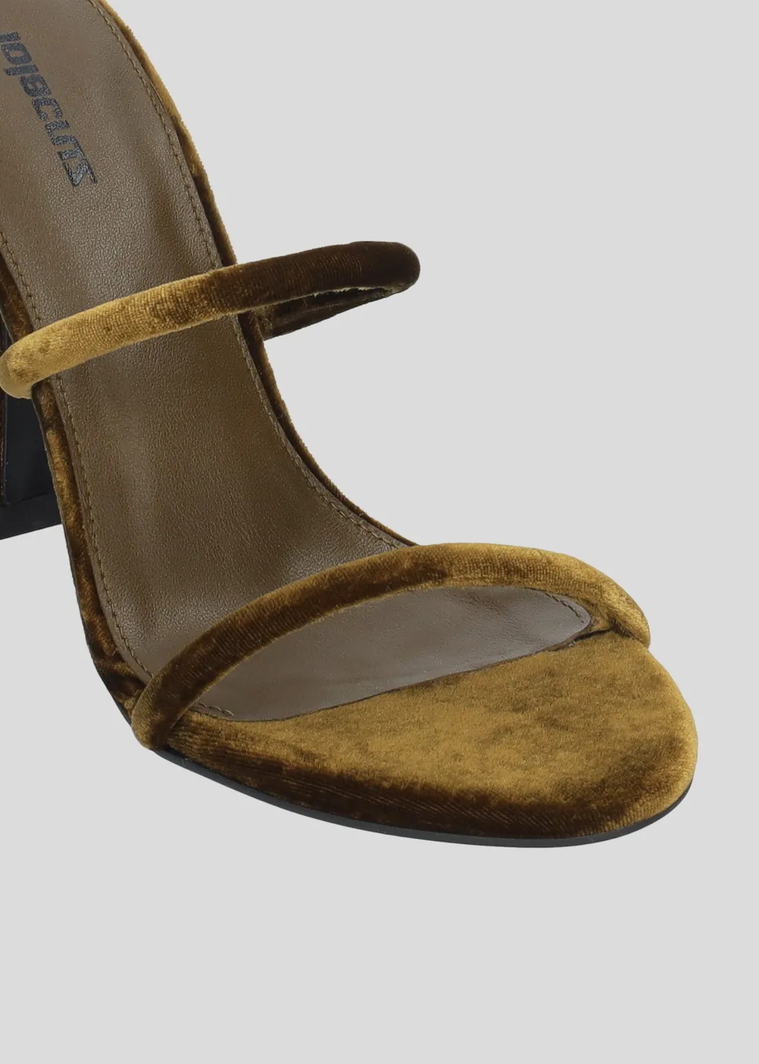 Lola Cruz Greta 95 sandales ocre talon 9,5 cm