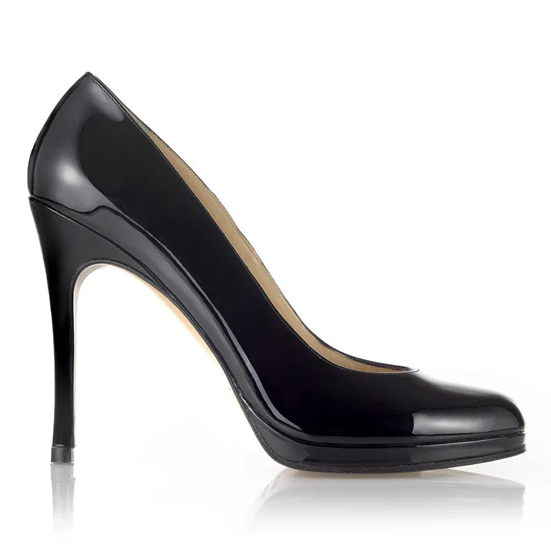 Bégum Paris Vertige escarpin vernis noir talon 11 cm