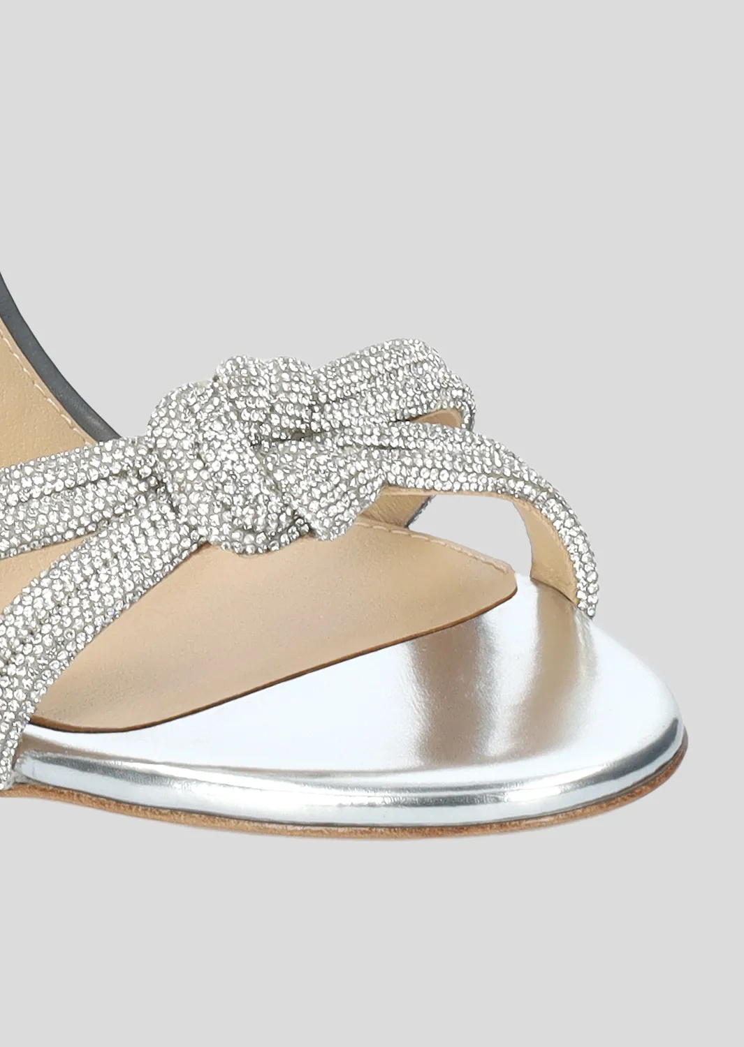 Lola Cruz Alice 95 sandales à talon argenté