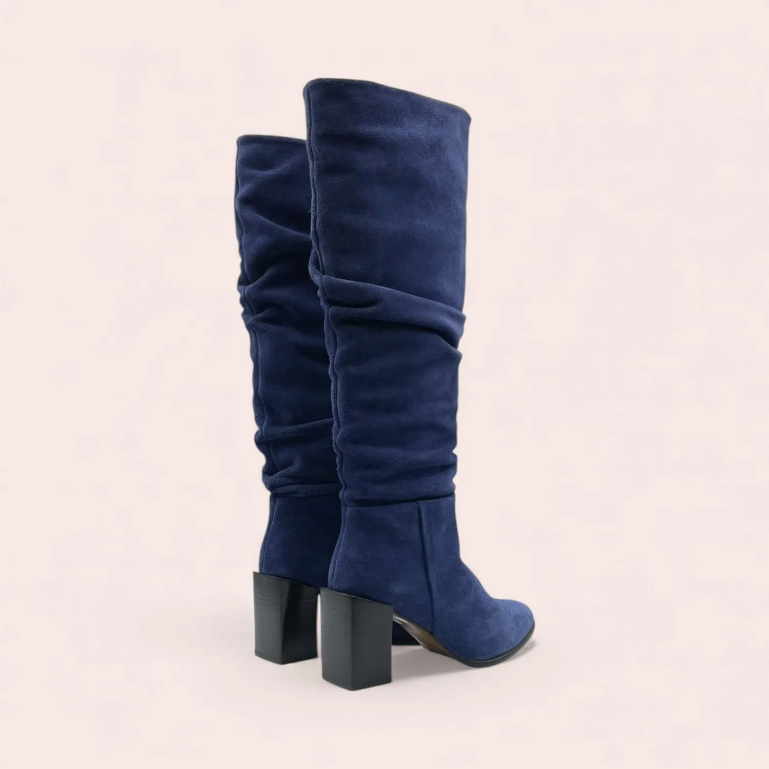 Karine Arabian Inverness botte cuir bleu pointure 36,5