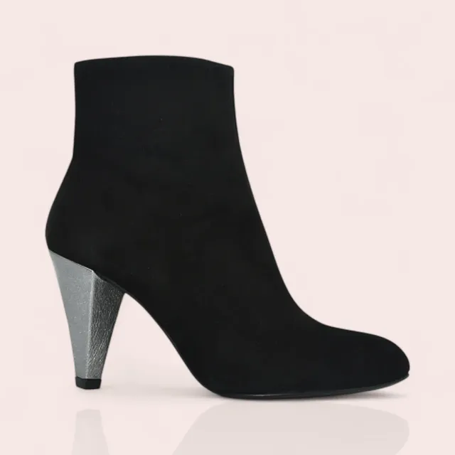 Karine Arabian FAYE bottine talon 75 mm cuir noir