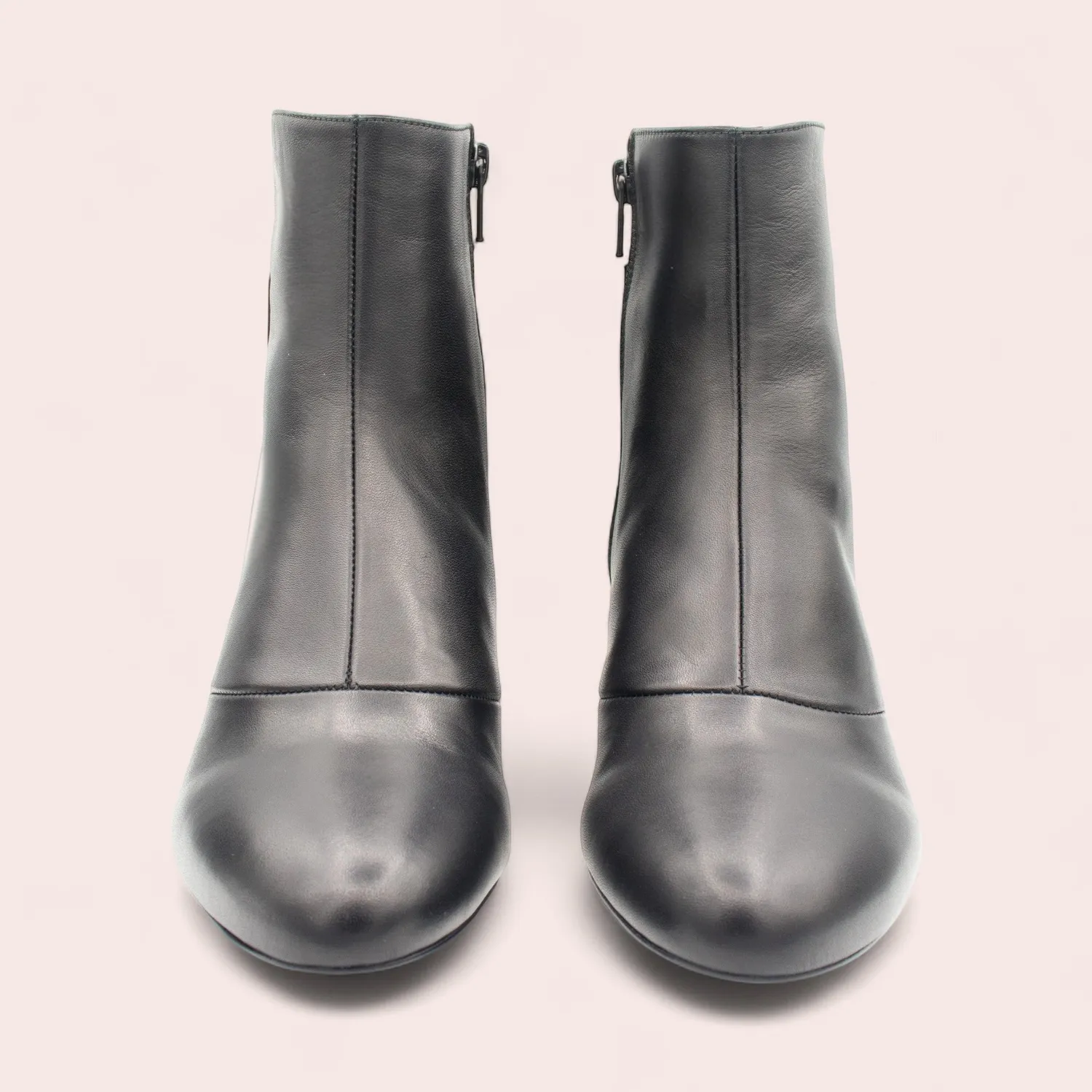 Karine Arabian Purdey bottine cuir noir talon 50mm