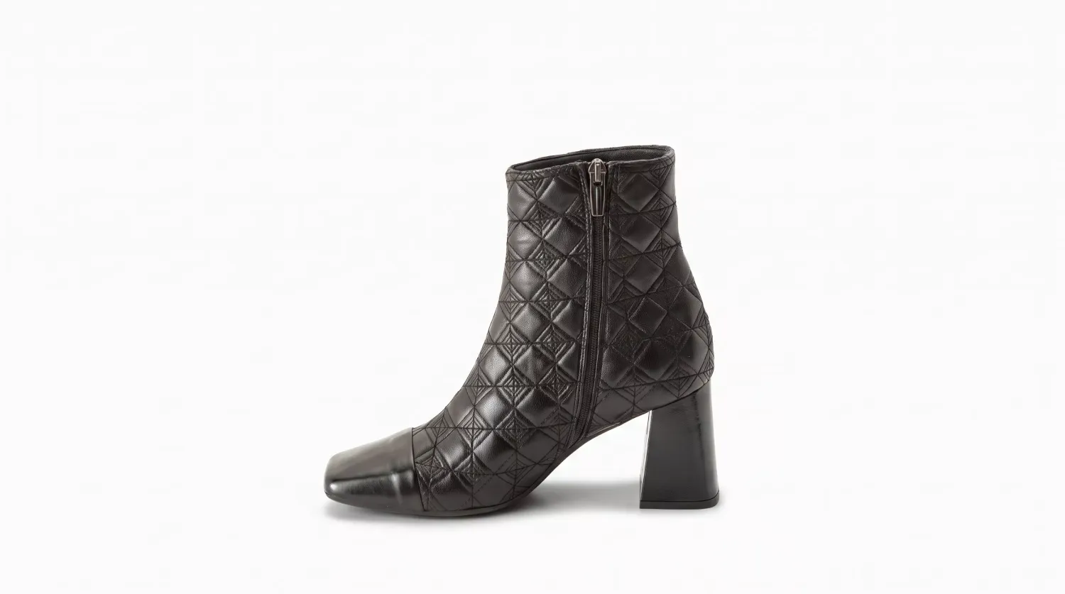 Matteo Pitti Sofy bottines noires matelassées talon
