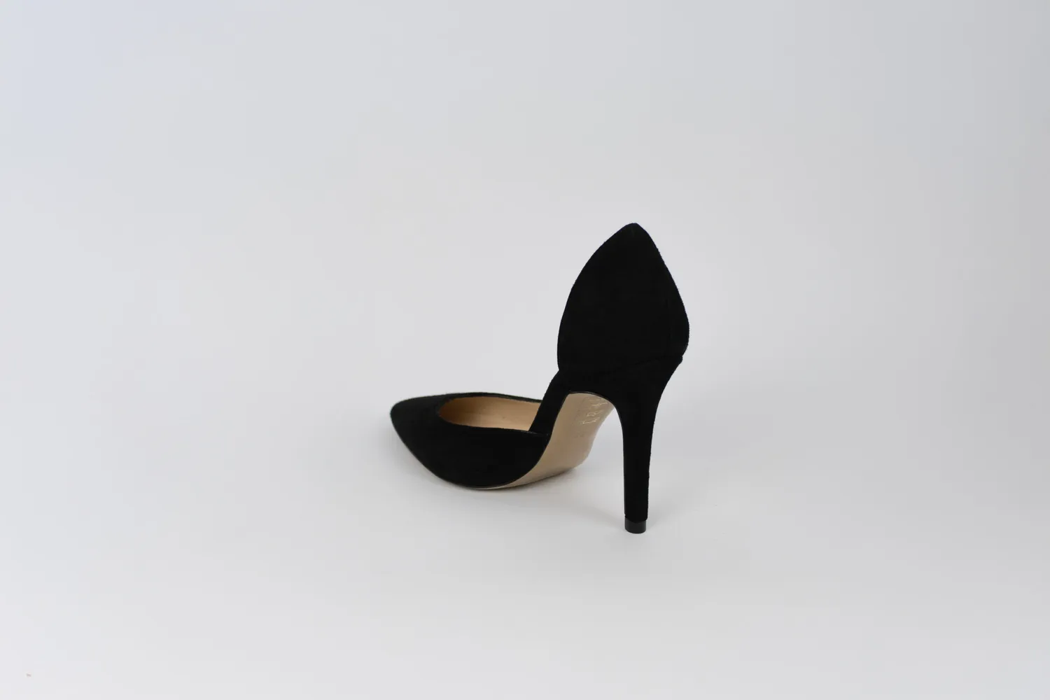 Matteo Pitti Alina escarpin daim noir talon fin