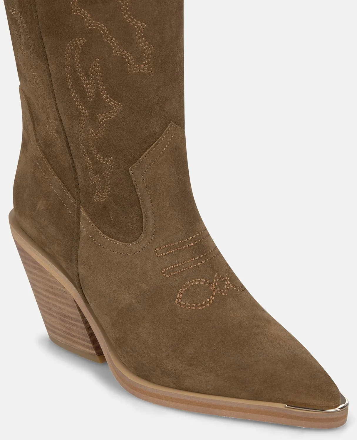 Alma en Pena V260255 Bottes cowboy cuir camel 6 cm