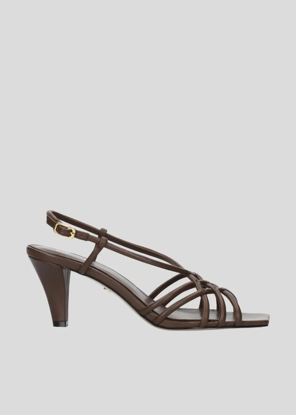 Lola Cruz Bridgette 75 sandales marron talon 7,5 cm
