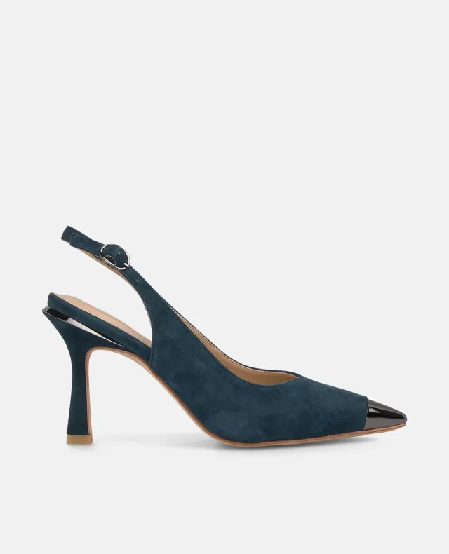 Alma en Pena I250392 escarpins bleu marine 9 cm
