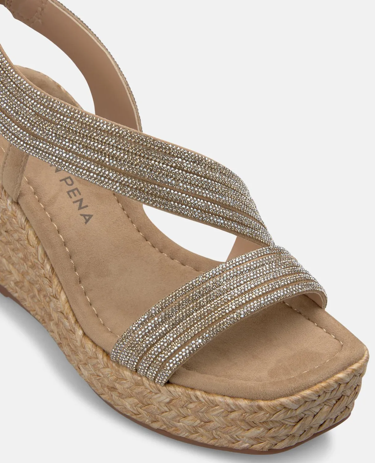 Alma en Pena V2651116 sandales compensées beige esparto 9 cm