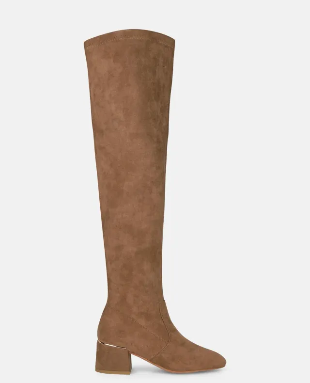 Alma en Pena I2652092C bottes hautes camel talon 5,5 cm