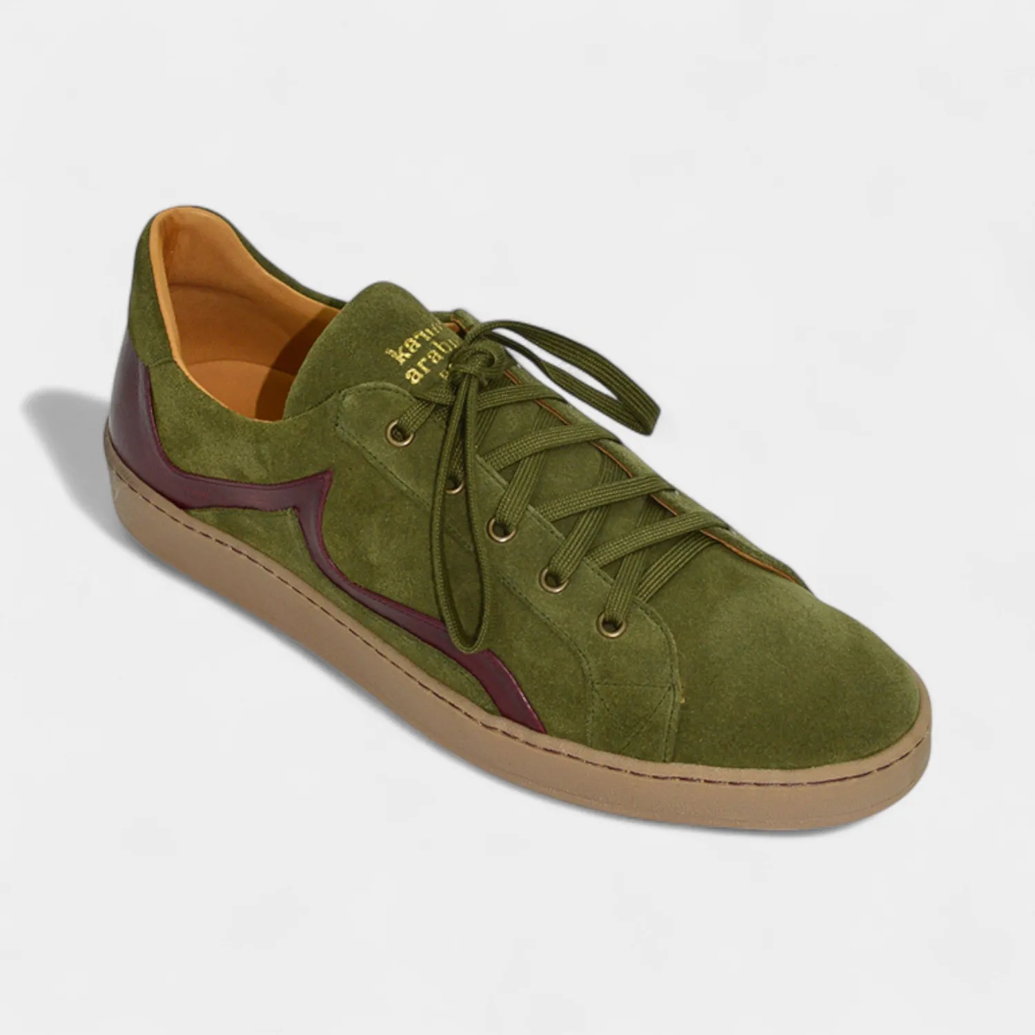 Karine Arabian Nad sneakers nubuck kaki bordeaux 43