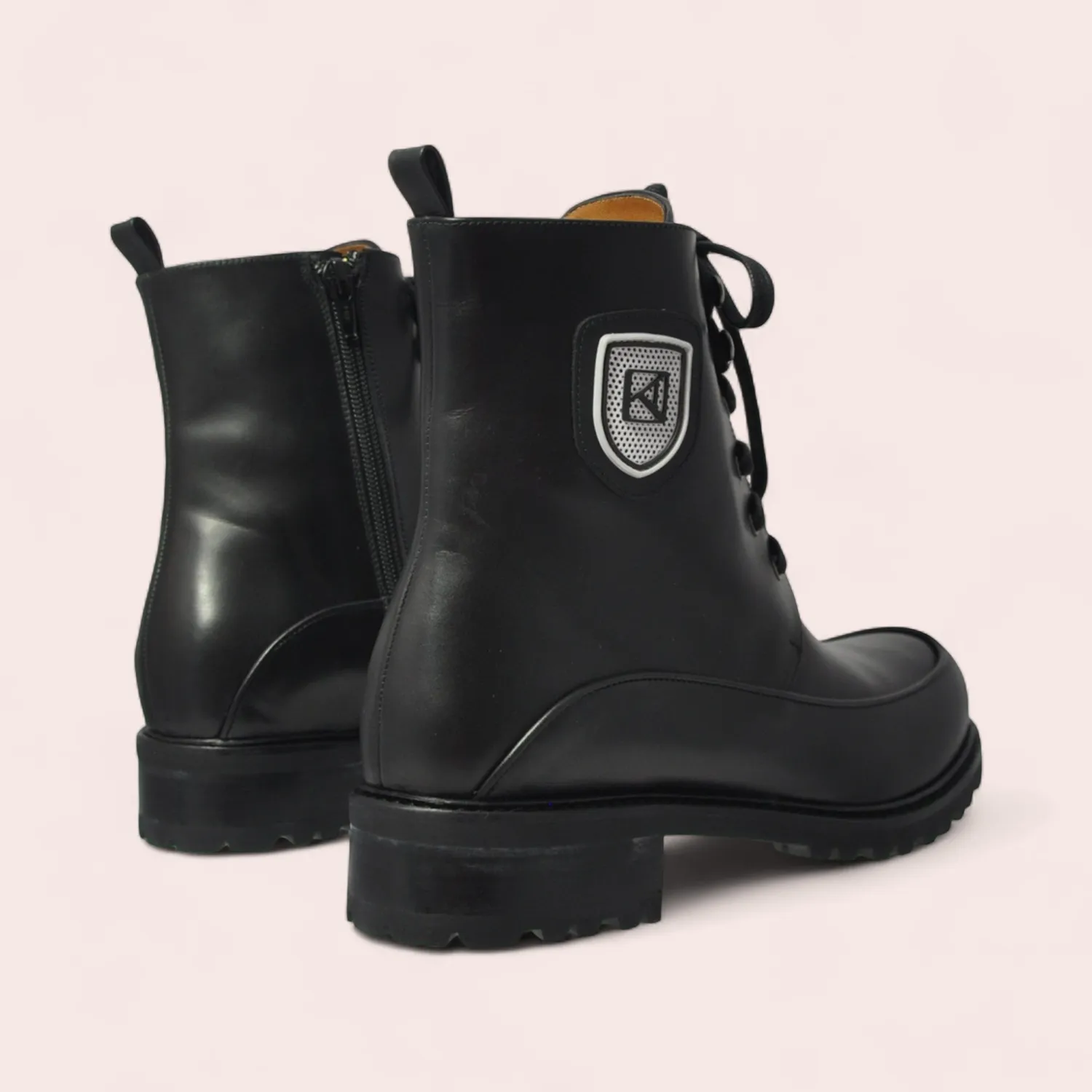 Karine Arabian ALFIE bottine cuir noir semelle gomme
