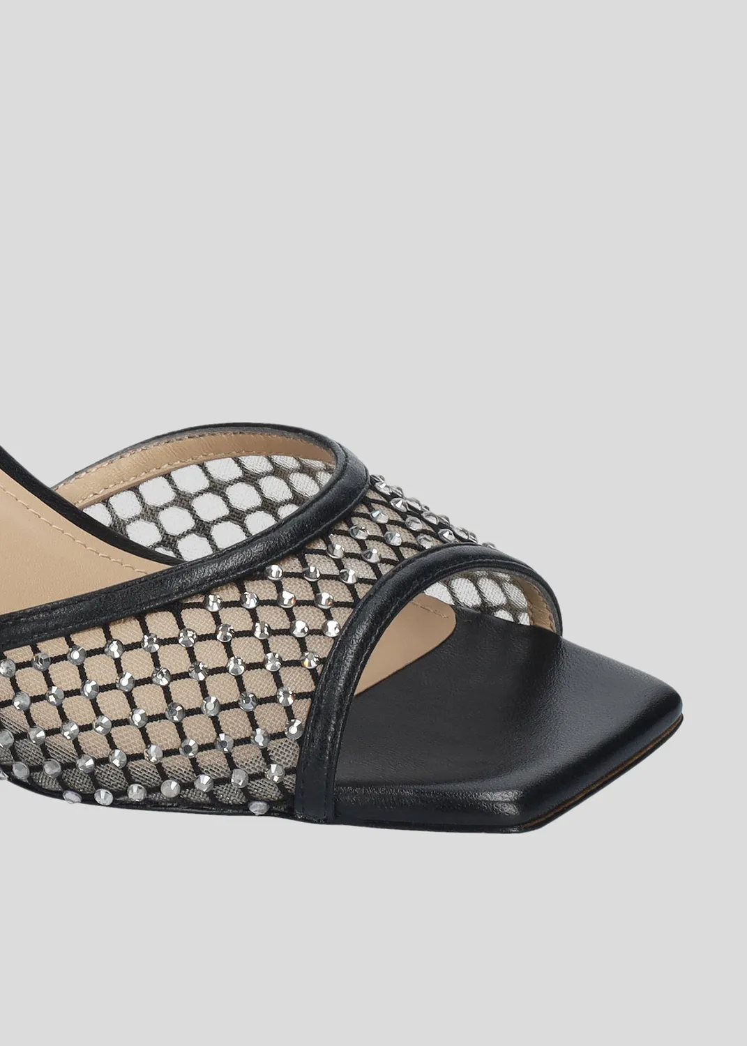 Lola Cruz Carmen 65 sandales à talons noires talon 6,5 cm
