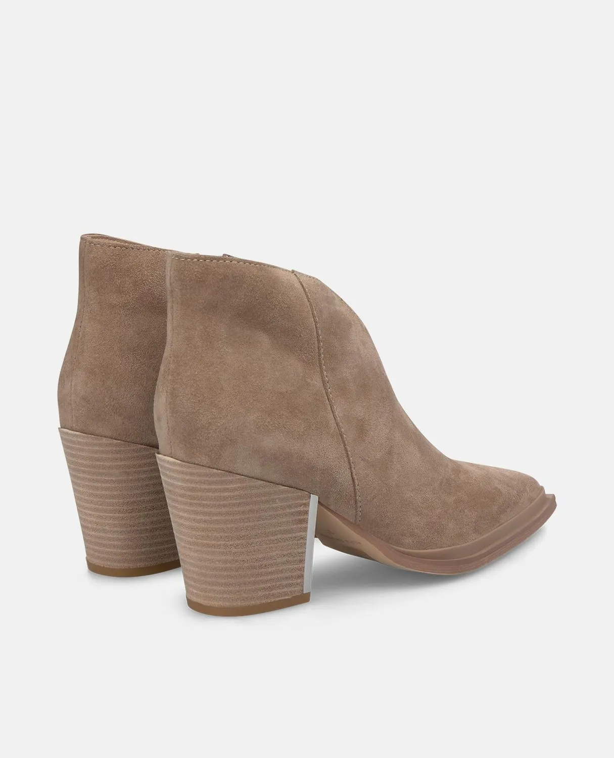Alma en Pena I250730 bottines talon large vison ouvertes