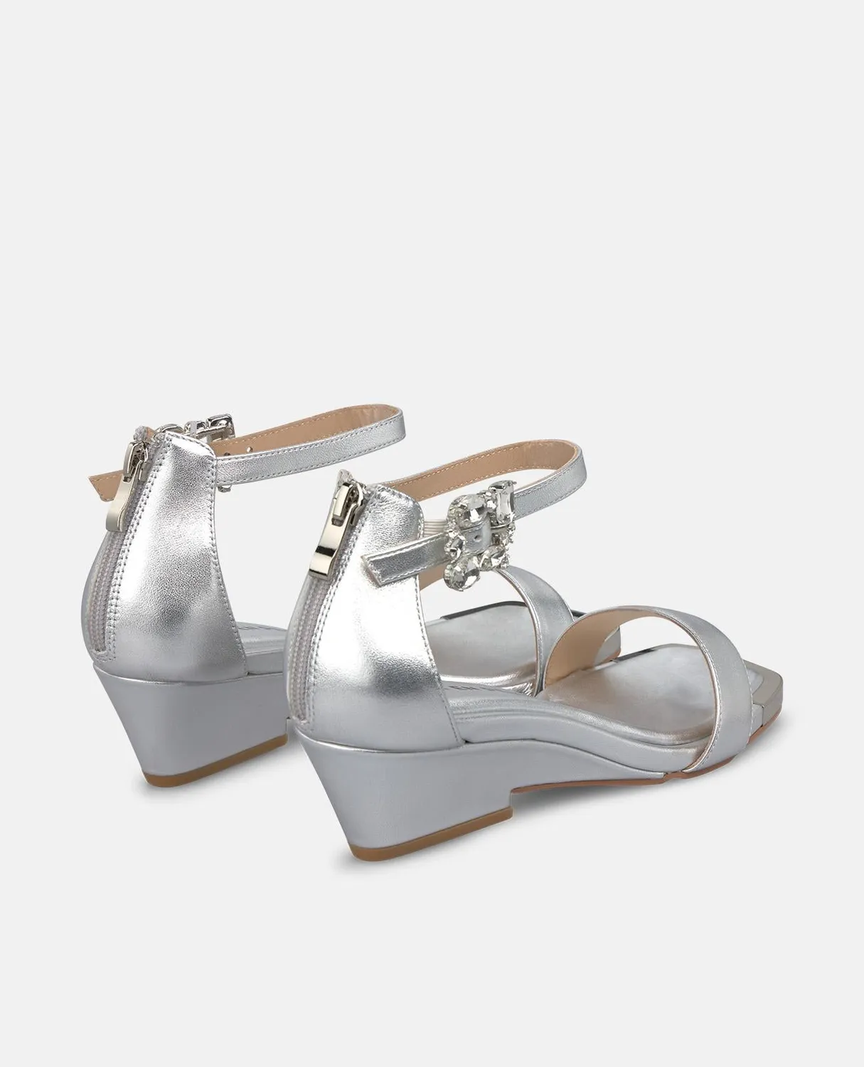 Alma en Pena V260780 sandales argent cuir talon 6 cm