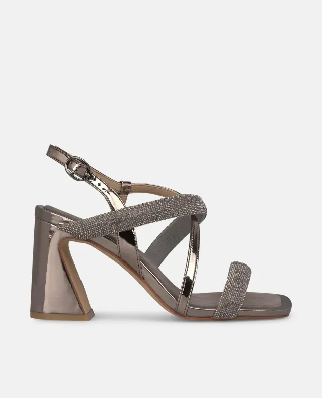 Alma en Pena V262351 sandales bronze strass talon 9,8 cm