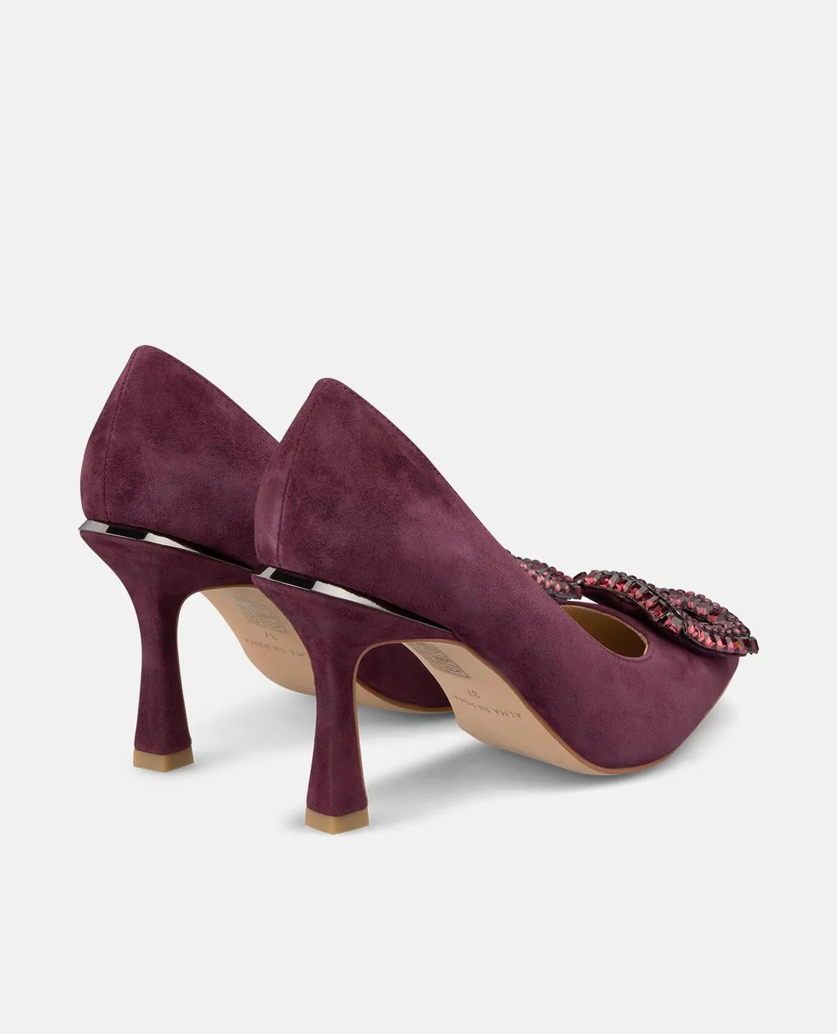 Alma en Pena I250401 escarpins bordeaux cuir talon 9 cm