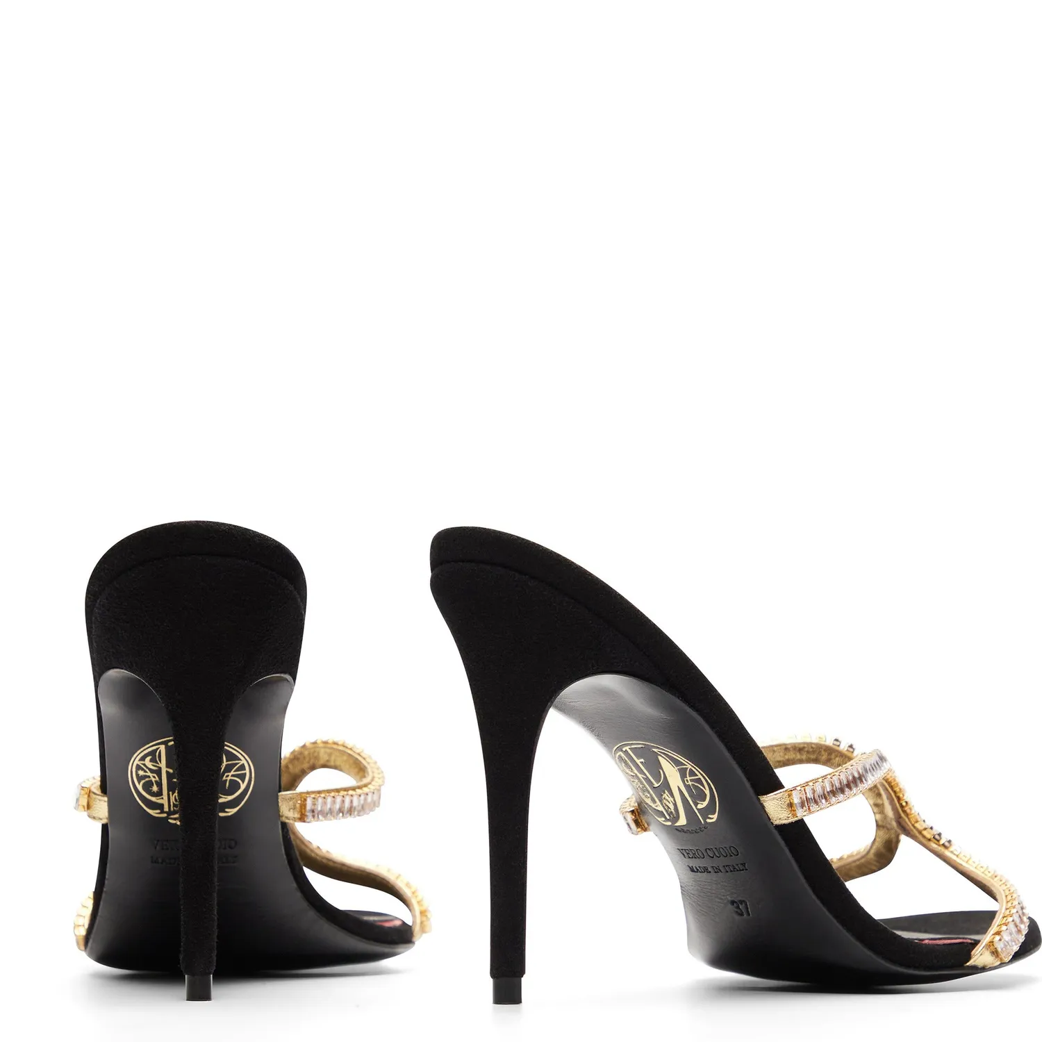 Maison Ernest Lys Mule 100 mules blanc noir cuir bicolore
