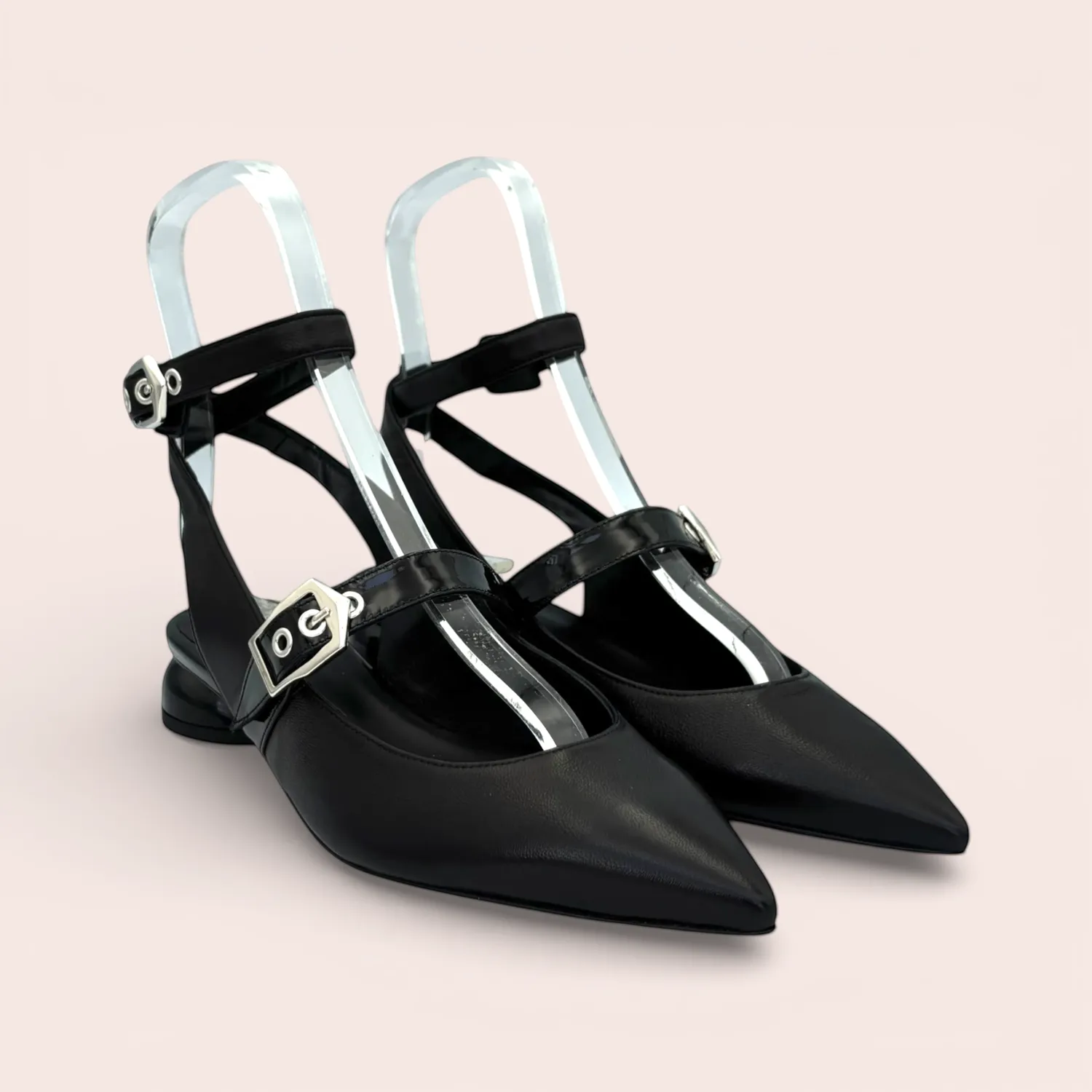 Karine Arabian TREAT sandales noir talon rond