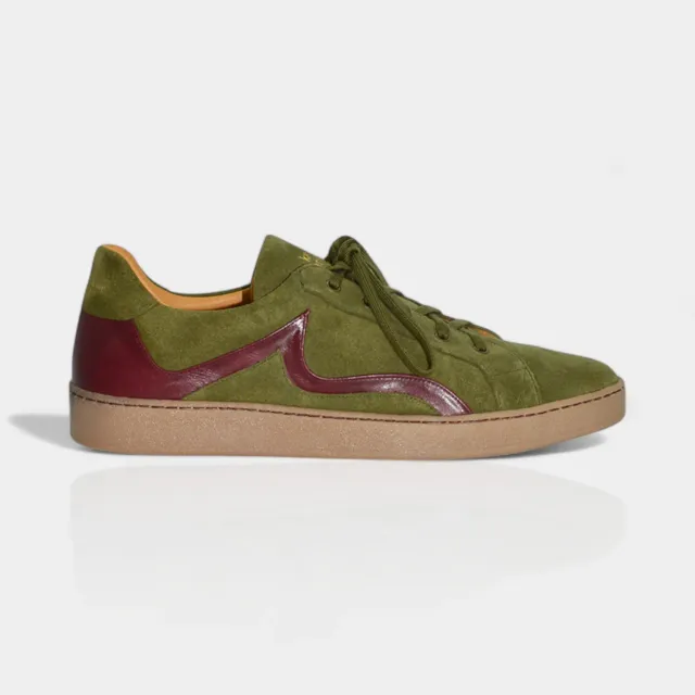 Karine Arabian Nad sneakers nubuck kaki bordeaux 43