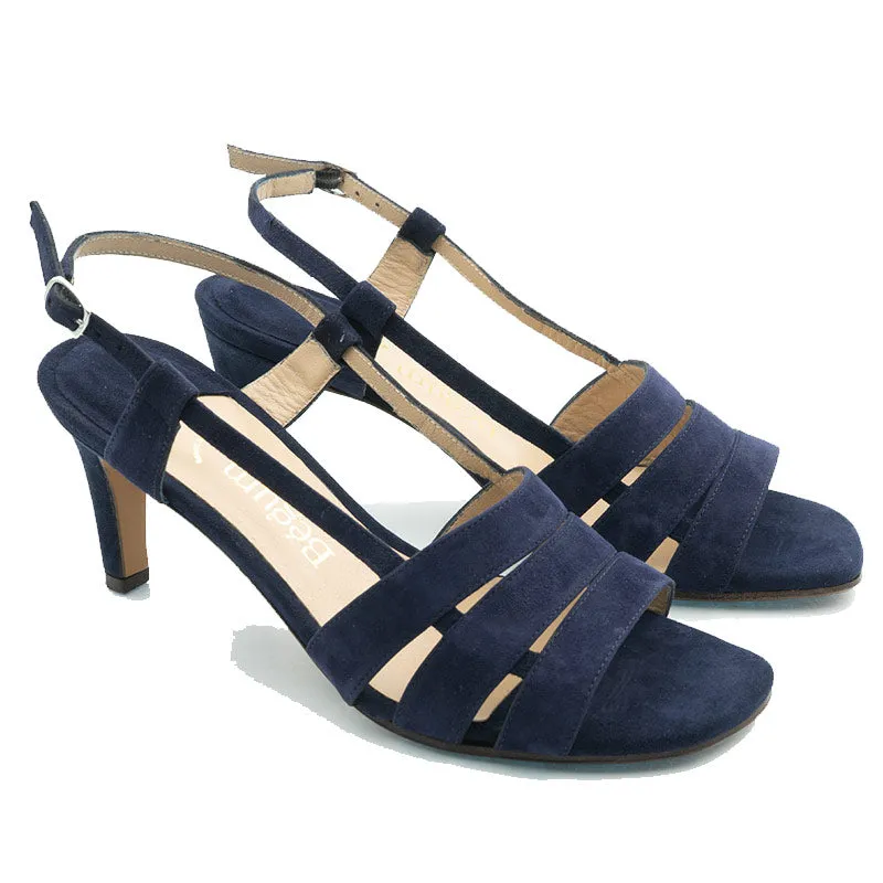 Bégum Paris Faro sandales noisette cuir talon 7 cm