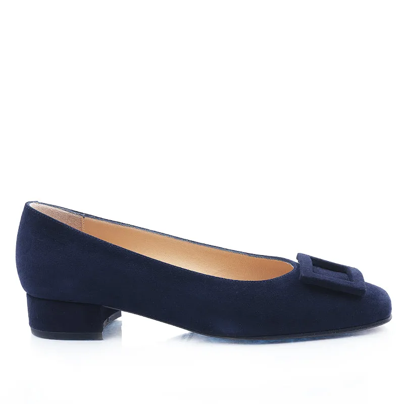 Bégum Paris Georgina escarpins bleu marine 2 cm