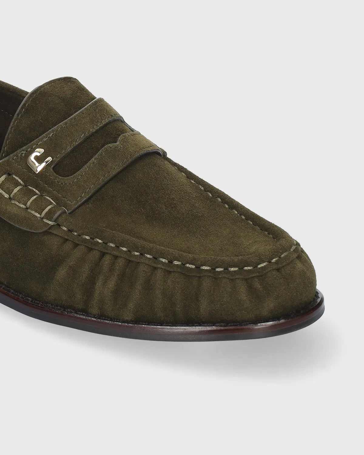 Lola Cruz Orea mocassins militaire cuir