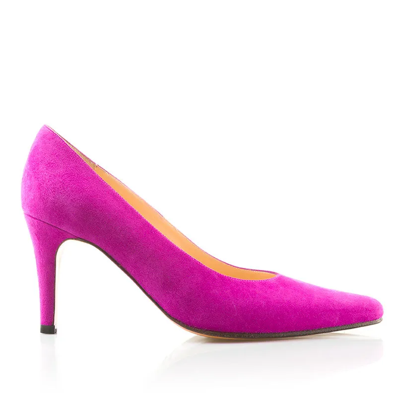 Bégum Paris Prague escarpins chèvre velours noir talon 8 cm