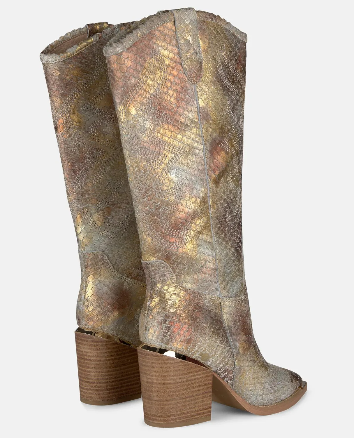 Alma en Pena V260108 bottes campera camel talon 7,5 cm