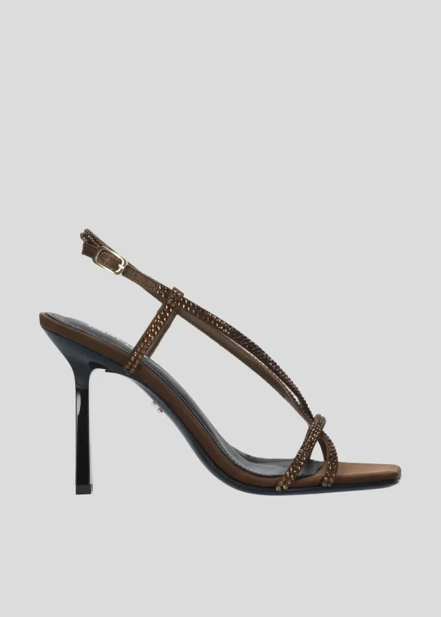Lola Cruz Liberty 85 sandales à talon marron 8,5 cm