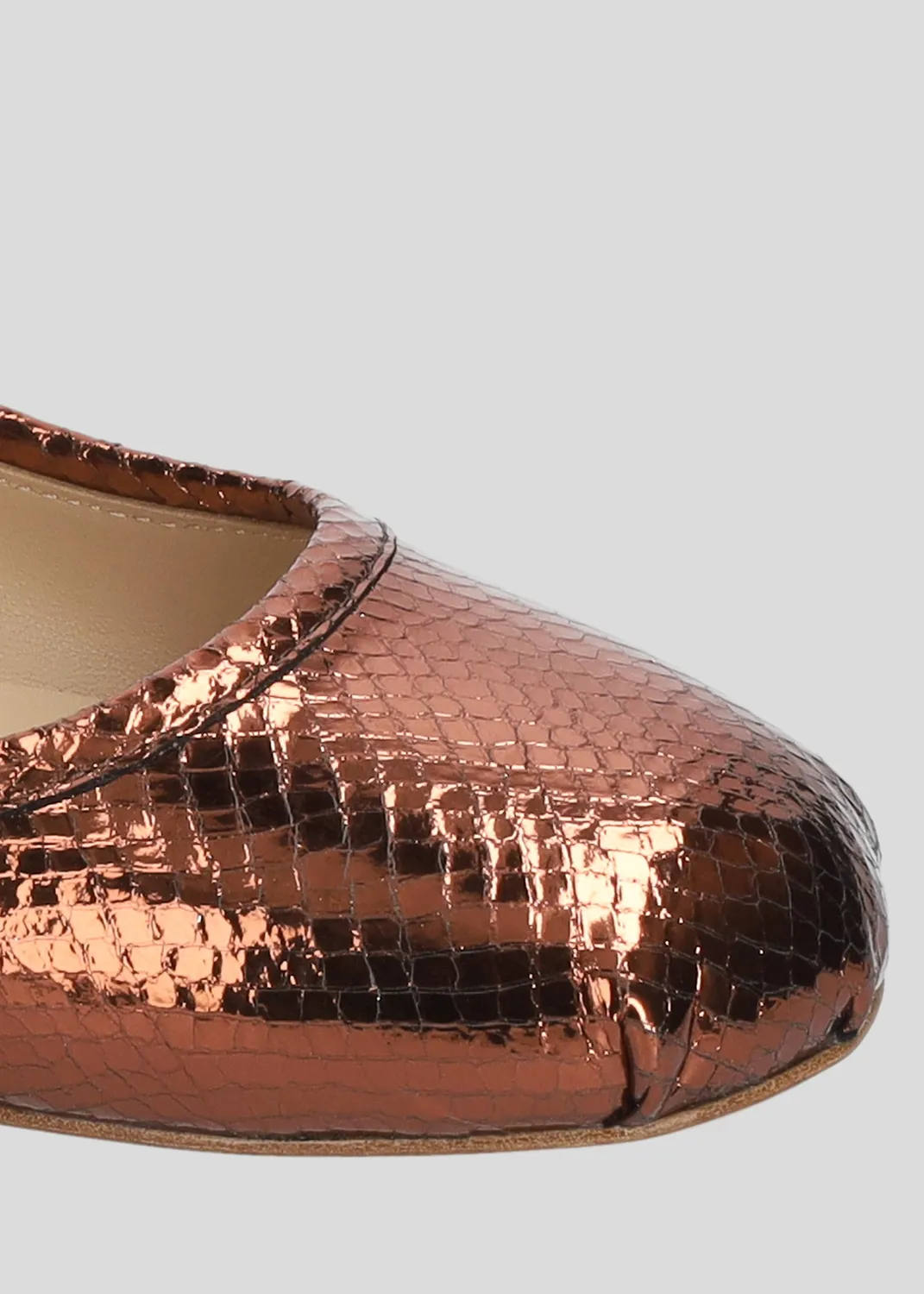 Lola Cruz Rima ballerines marron acajou