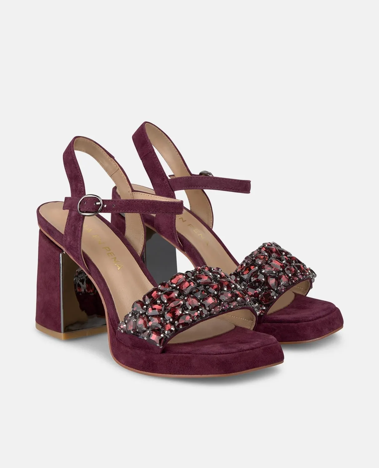 Alma en Pena I250051 sandale bordeaux talon 8,5 cm