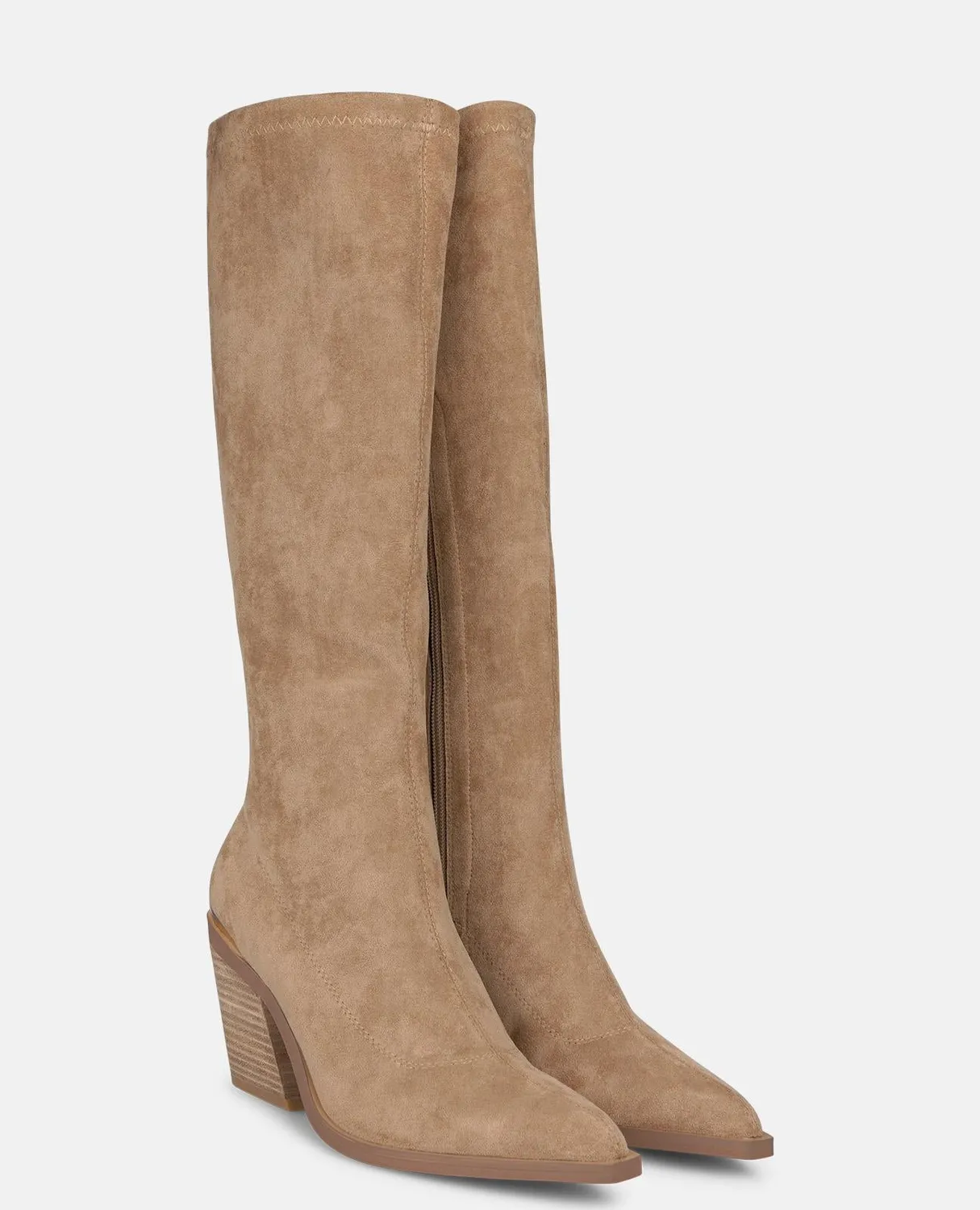 Alma en Pena I2652611C bottes hautes sable talon 8 cm