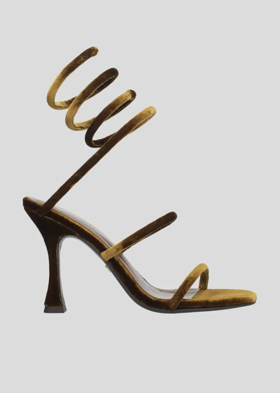 Lola Cruz Greta 95 sandales ocre talon 9,5 cm