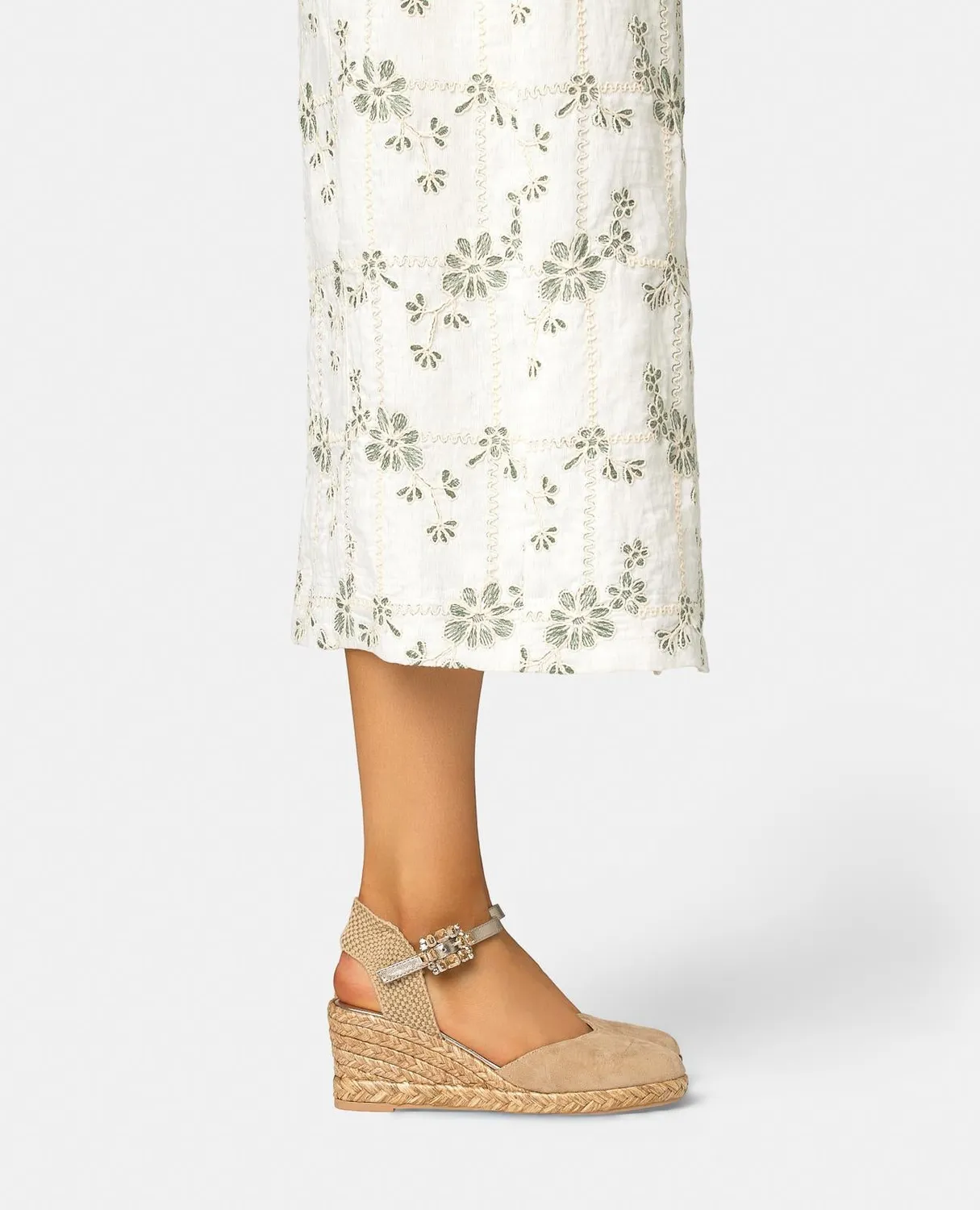 Alma en Pena V265691 espadrilles compensées sable 6,5 cm