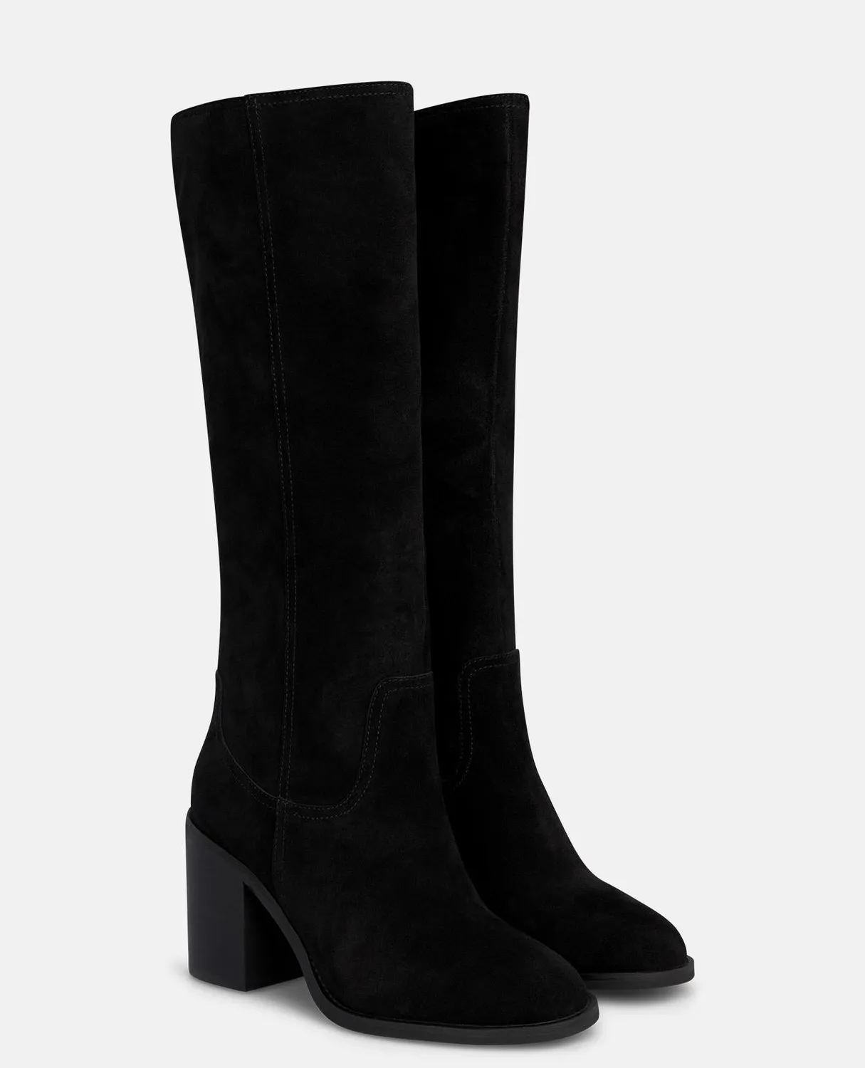 Alma en Pena I2654350C bottes hautes noires daim talon 9 cm