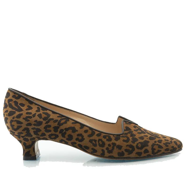 Bégum Paris Marquise escarpins léopard rouge talon 4 cm