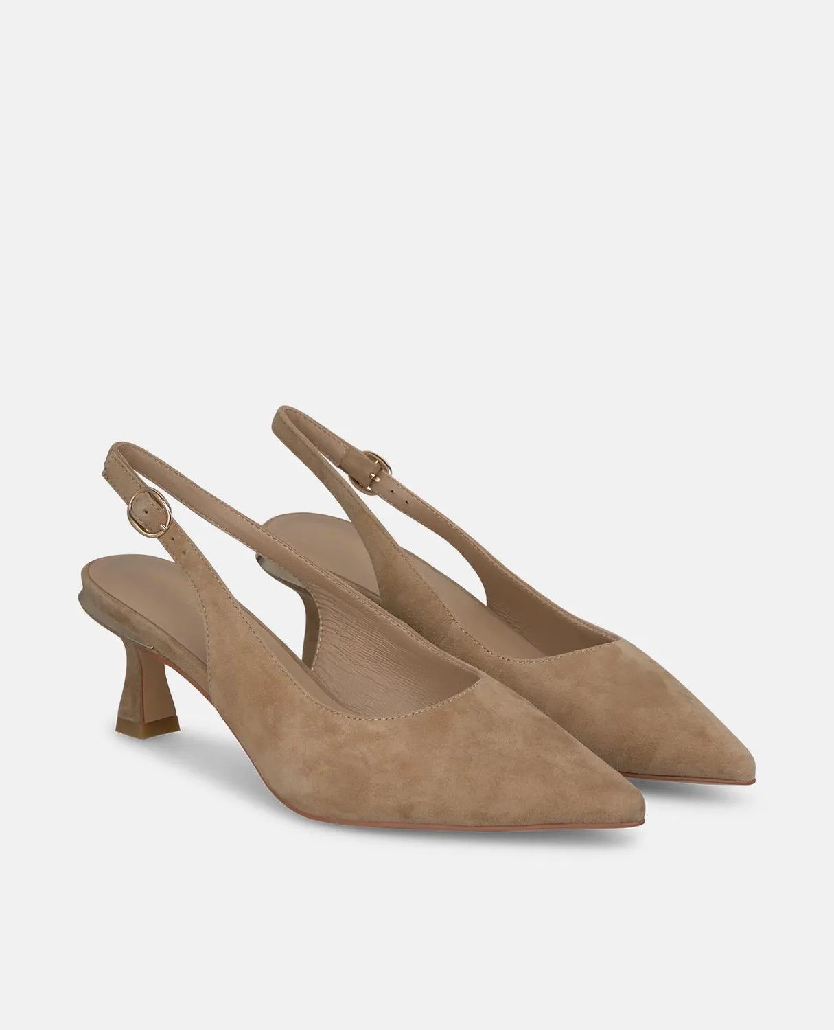 Alma en Pena V262202 mules cuir sable talon kitten