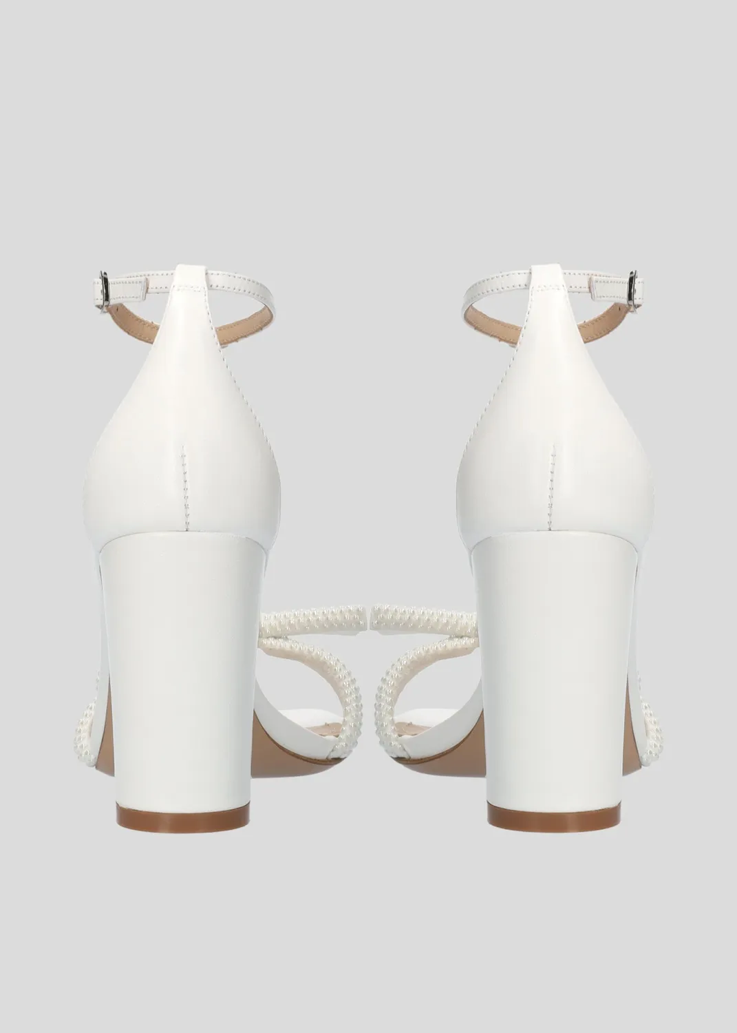 Lola Cruz Caroline sandale à talon blanc 35-42