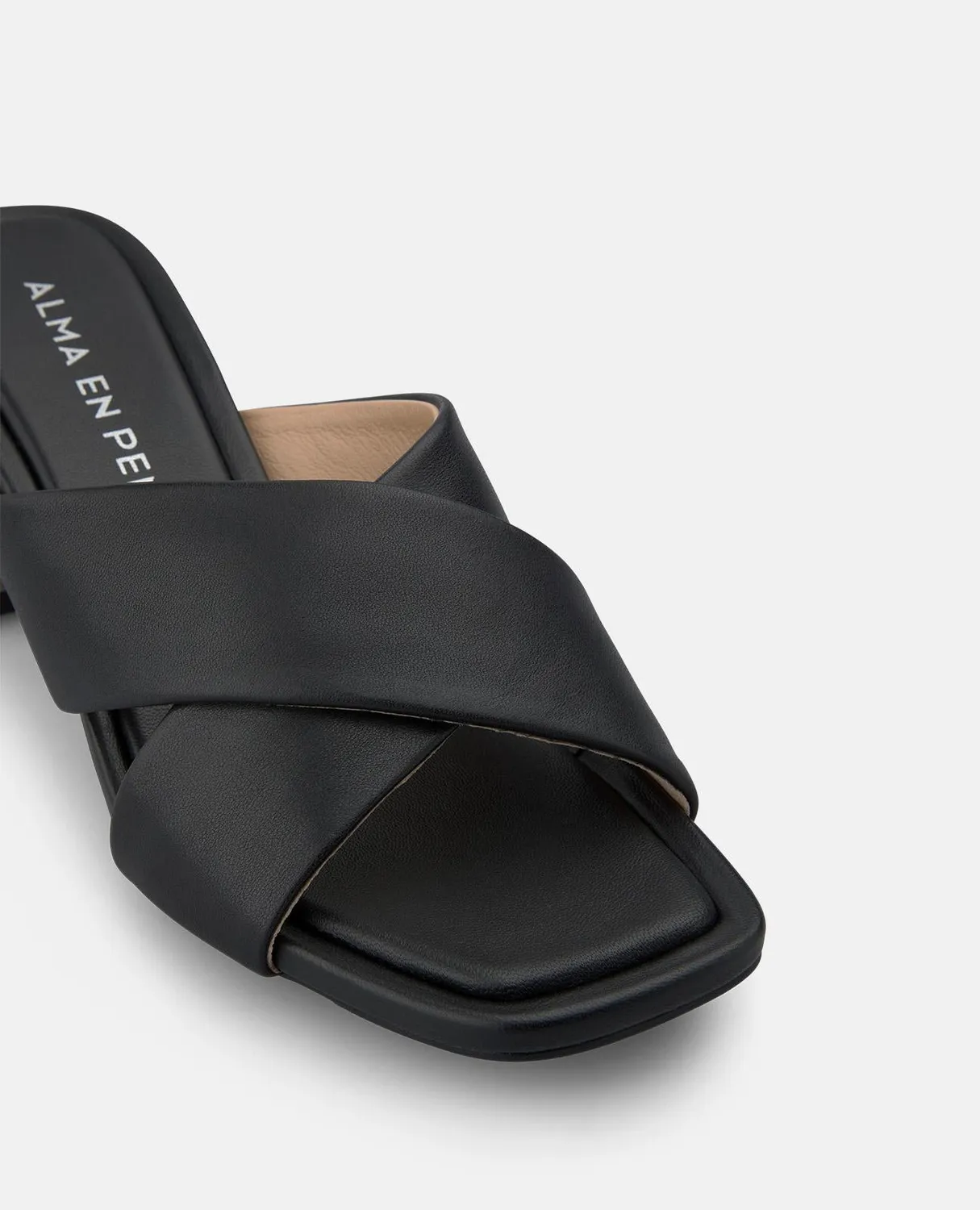 Alma en Pena V263104 sandales cuir noir talon 6 cm
