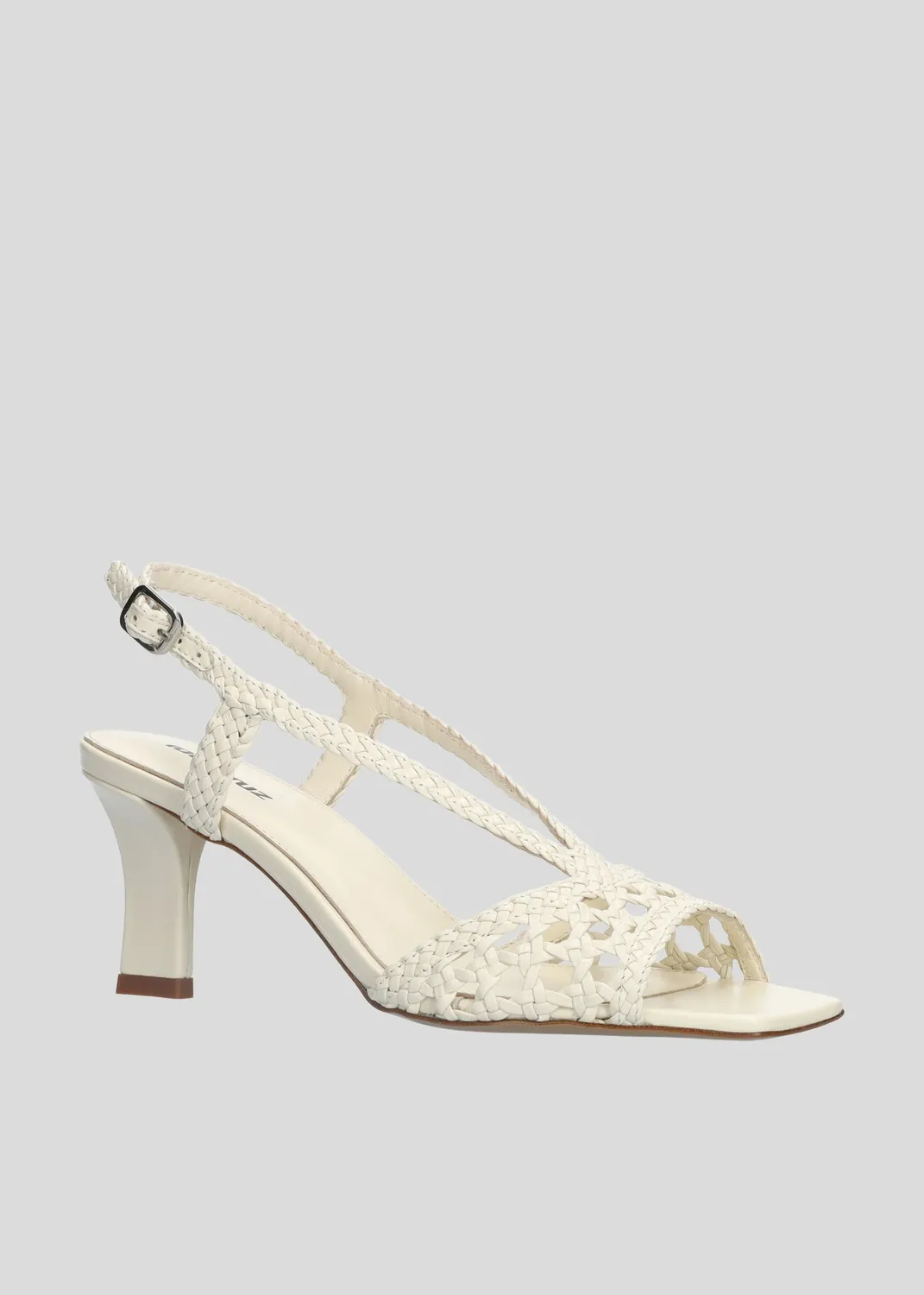 Lola Cruz Tábata Sandal 75 sandales à talons blanc cassé