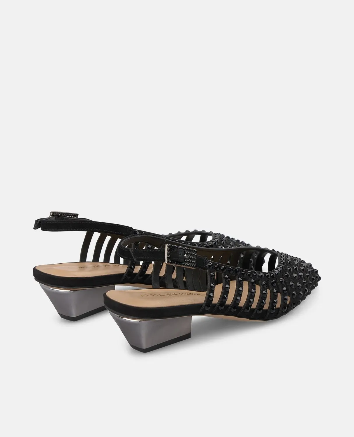 Alma en Pena V260754 escarpins noirs strass