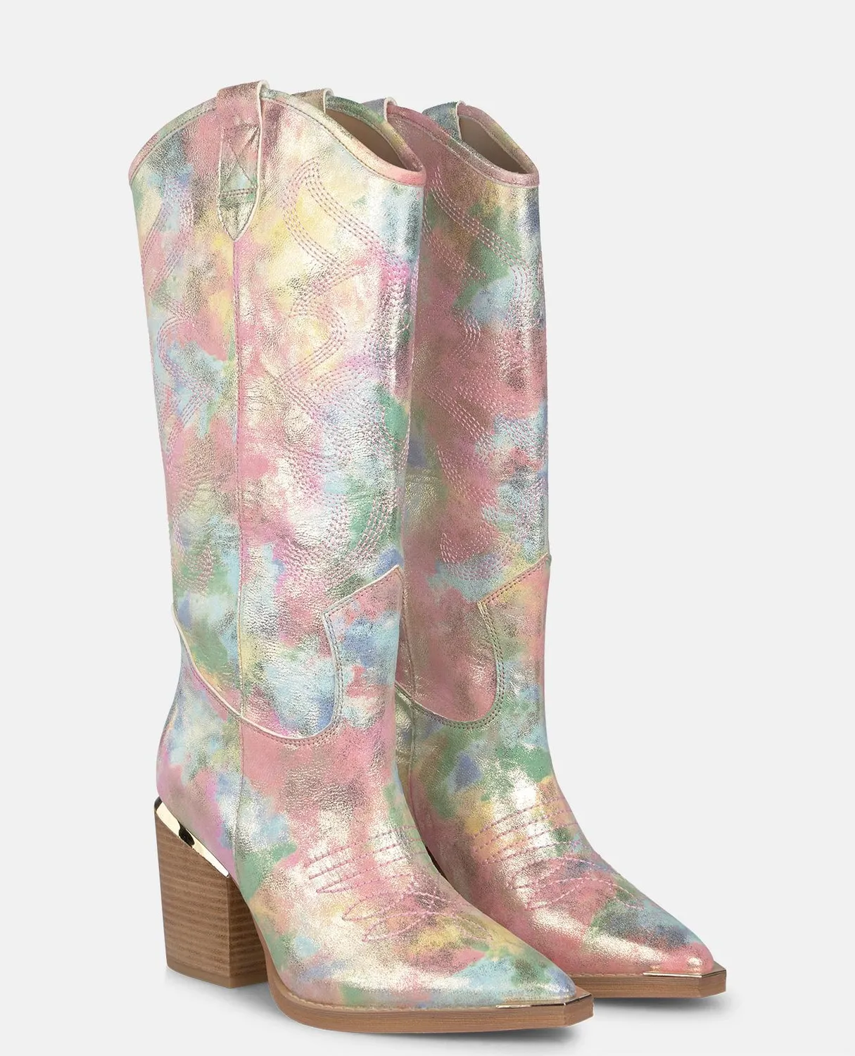 Alma en Pena V250100 bottes cowboy rose 8,5 cm