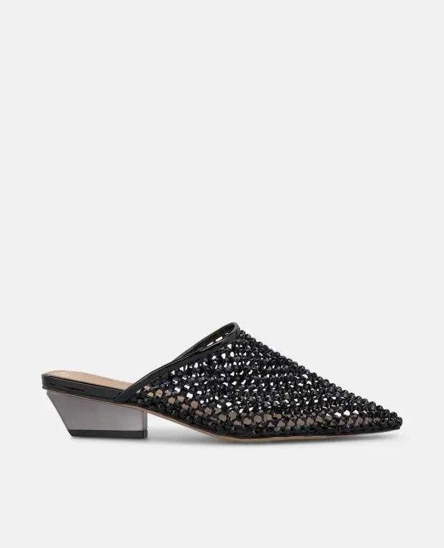 Alma en Pena V260756 mules noires resille talon 5 cm