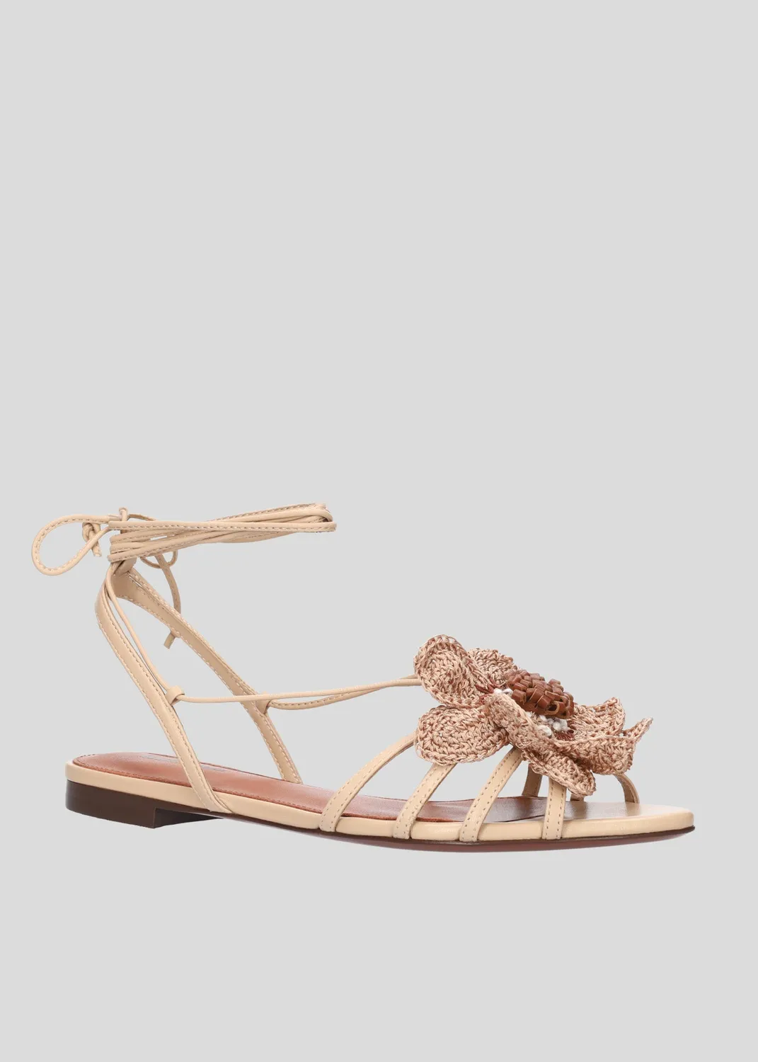 Lola Cruz Jazmin sandales plates beige