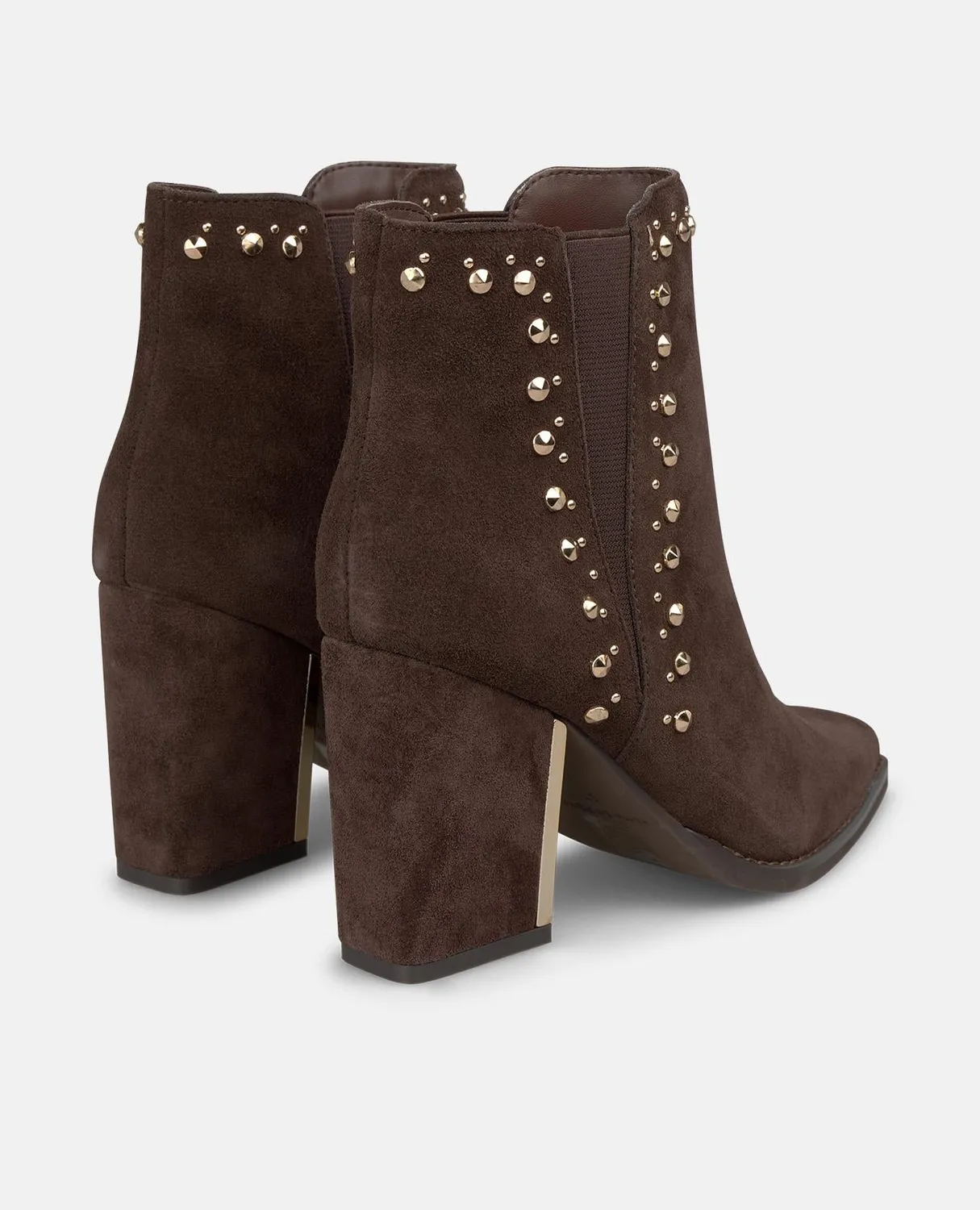 Alma en Pena I2652155C bottines cuir marron clous