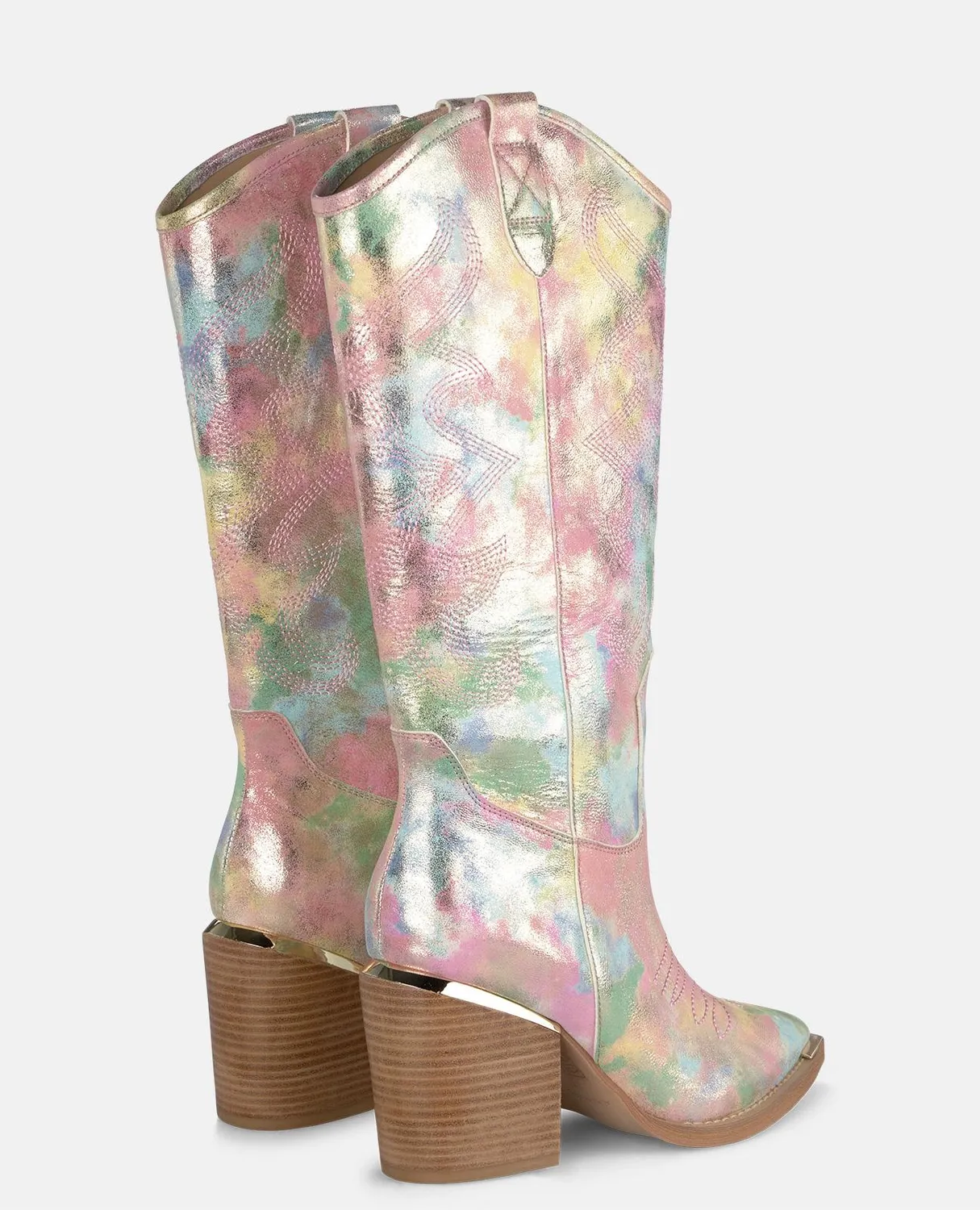 Alma en Pena V250100 bottes cowboy rose 8,5 cm
