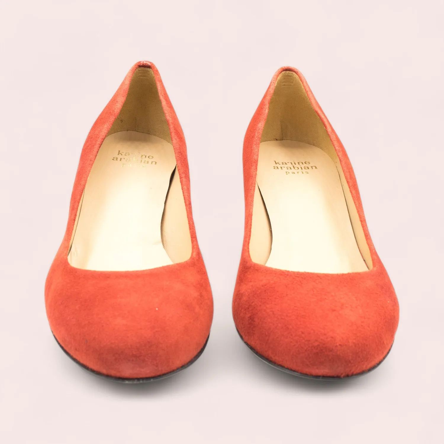 Karine Arabian DIANE escarpins cuir rouge talon 47 mm