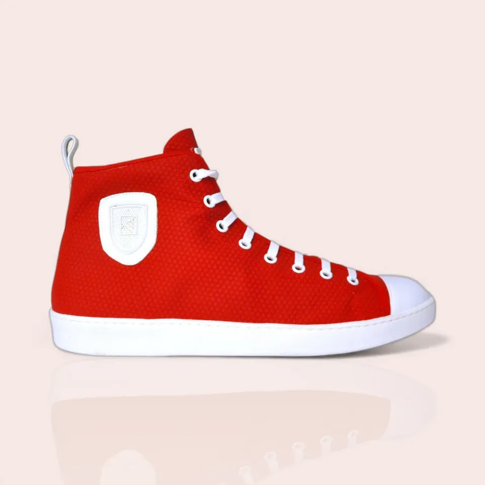 Karine Arabian Travis sneakers toile rouge jaune